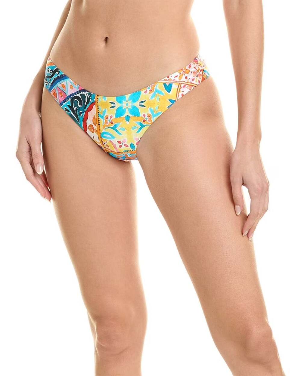 La Blanca Bikini Bottom Women SZ 6 NWT Soleil Scoop Front Hipster Floral Swim